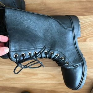 Black zip up boot